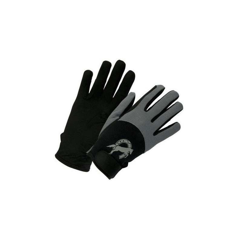 Rękawiczki York Flicka dziecięce czarno-szare