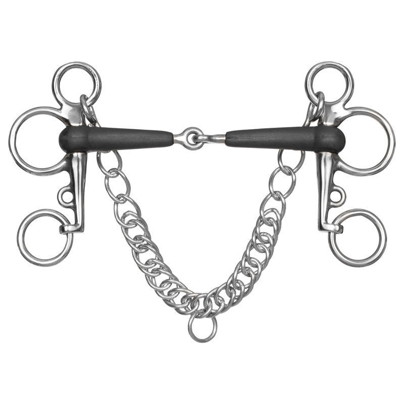Pelham gumowy łamany Waldhausen 13,5 cm