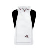 Plastron FP LUCREZIA biało-bordo M (36-38cm)