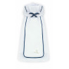 Plastron FP LUXY biało-granatowy S (34-36 cm)
