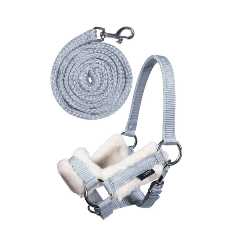 Kantar z uwiązem dla Hobby Horse HKM szary