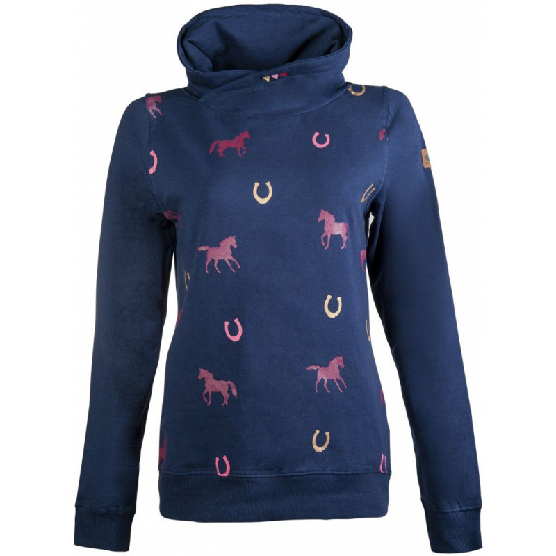 HKM Bluza damska Horses granatowa