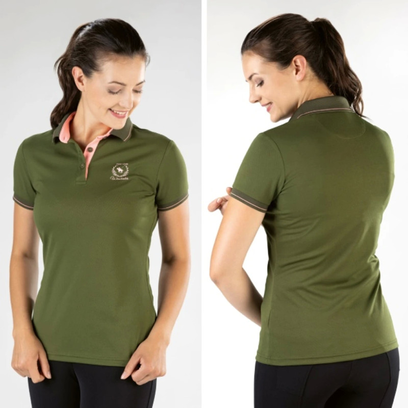 Koszulka polo HKM Classic Polo oliwkowa