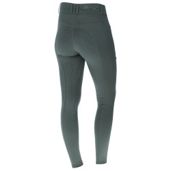 Legginsy jeździeckie damskie, szary/zielony, 36/38, Covalliero