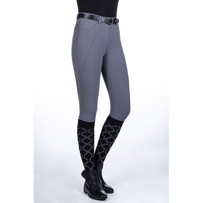 Legginsy zimowe damskie HKM "Rosewood" Grey/Szare