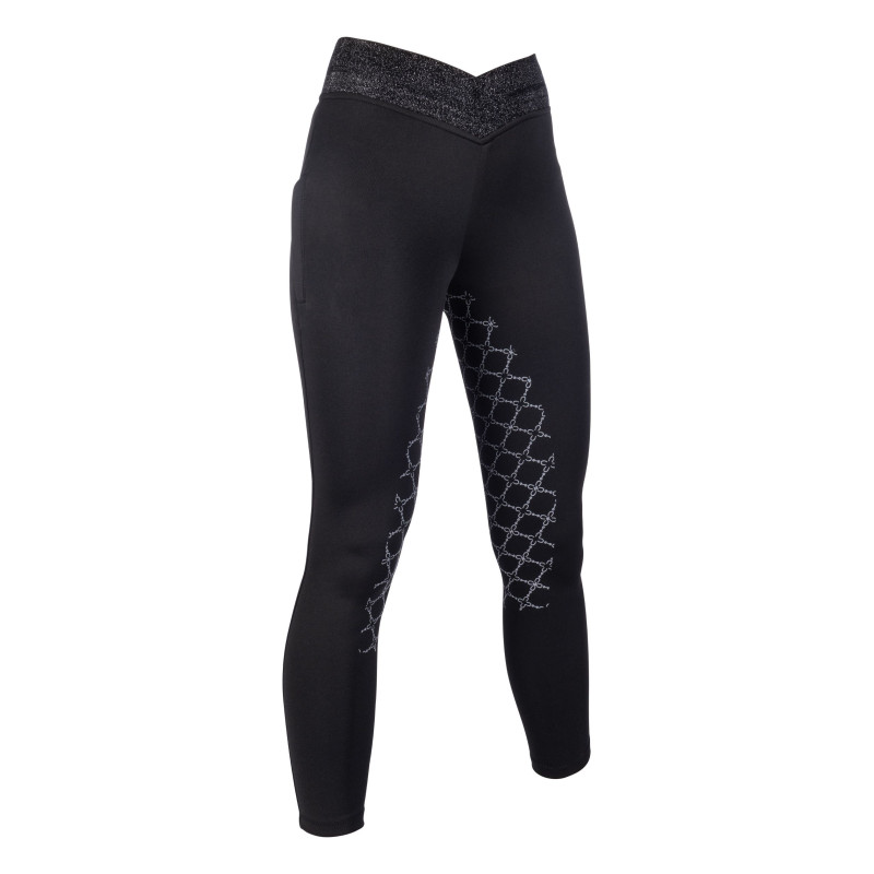 Legginsy młodzieżowe HKM "Ruby" Black/Czarne 146/152