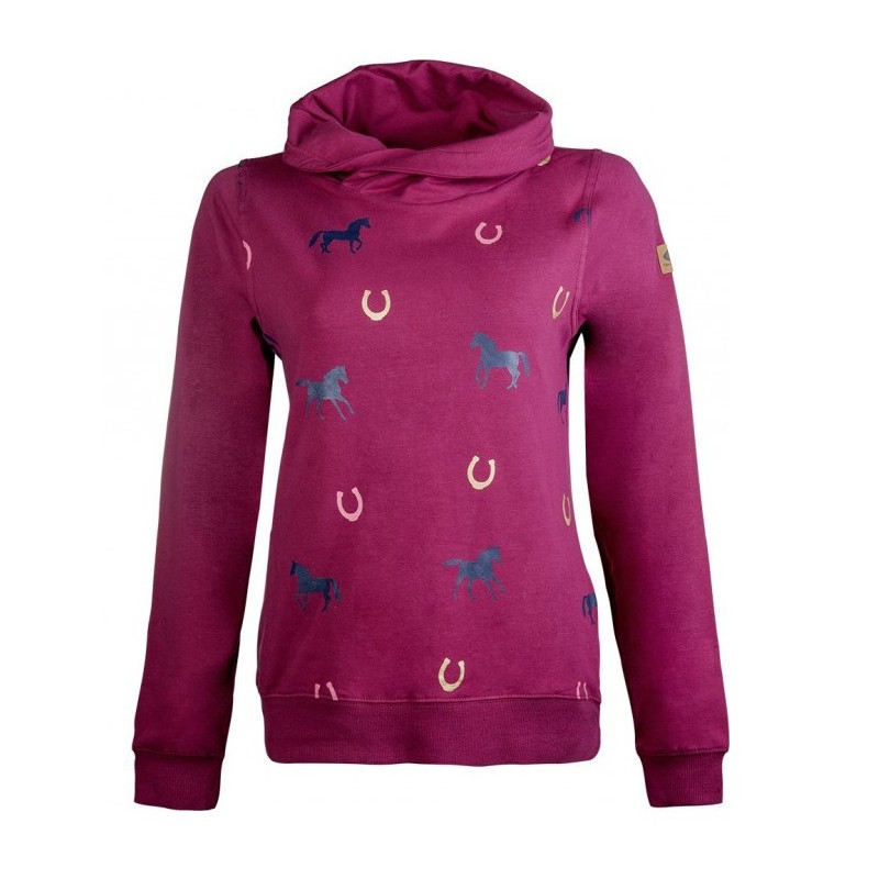 HKM Bluza damska Horses bordo