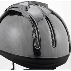 Kask jeździecki Ecosonic czarny Junior 48-52 cm