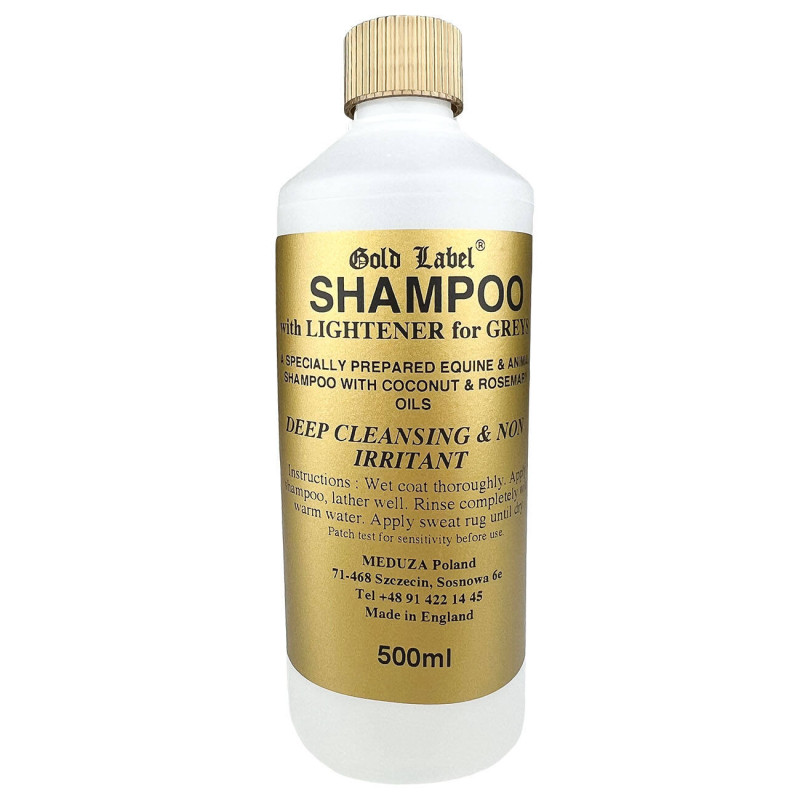 Szampon dla siwych koni (Shampoo For Greys Gold Label) 500ml