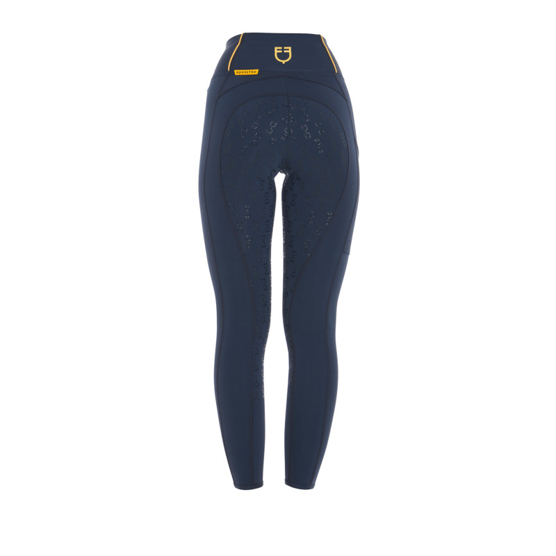 Legginsy EQUESTRO Slim Fit granatowe 30 3XS