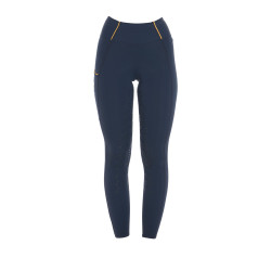 Legginsy EQUESTRO Slim Fit granatowe 30 3XS