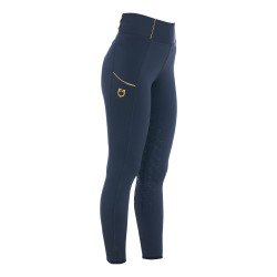 Legginsy EQUESTRO Slim Fit granatowe 30 3XS