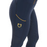 Legginsy EQUESTRO Slim Fit granatowe 30 3XS