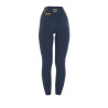 Legginsy EQUESTRO Slim Fit granatowe 32 XXS