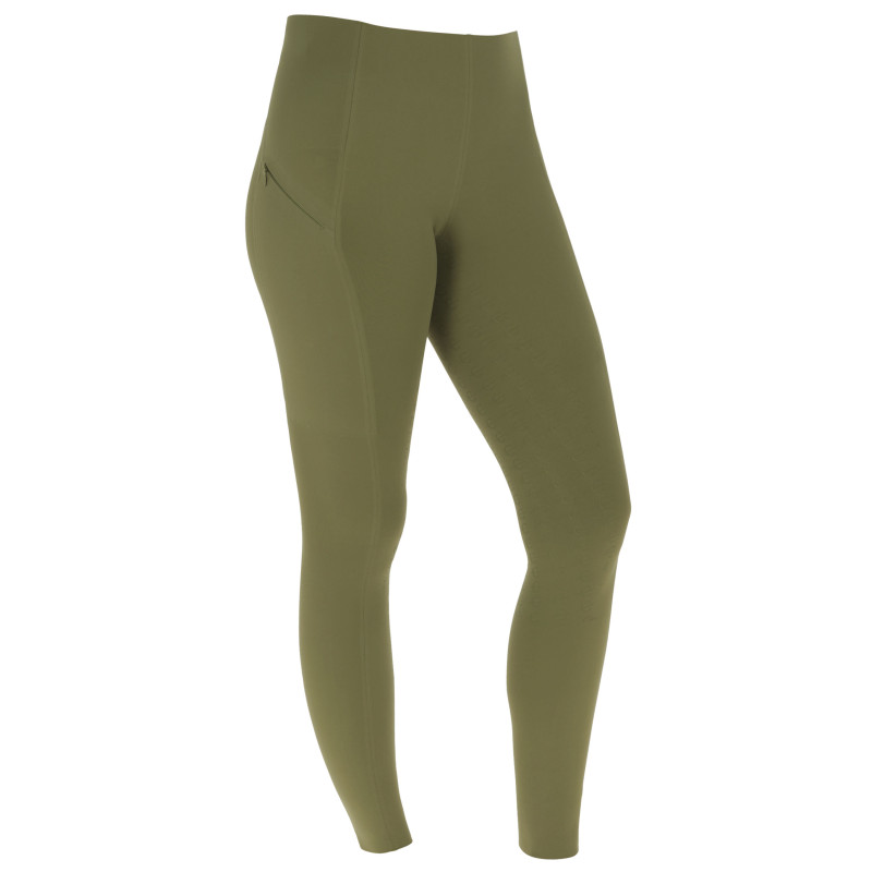 Legginsy Damskie Bezszwowe Covalliero Olive/Oliwkowe