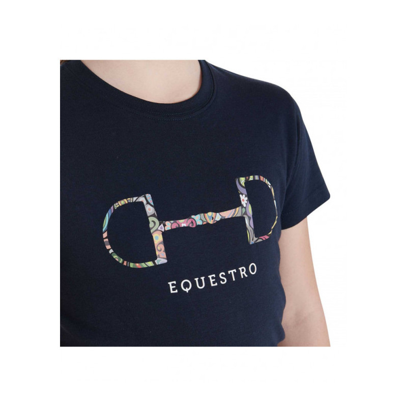 T-Shirt koszulka Equestro granat dziecko 10 lat