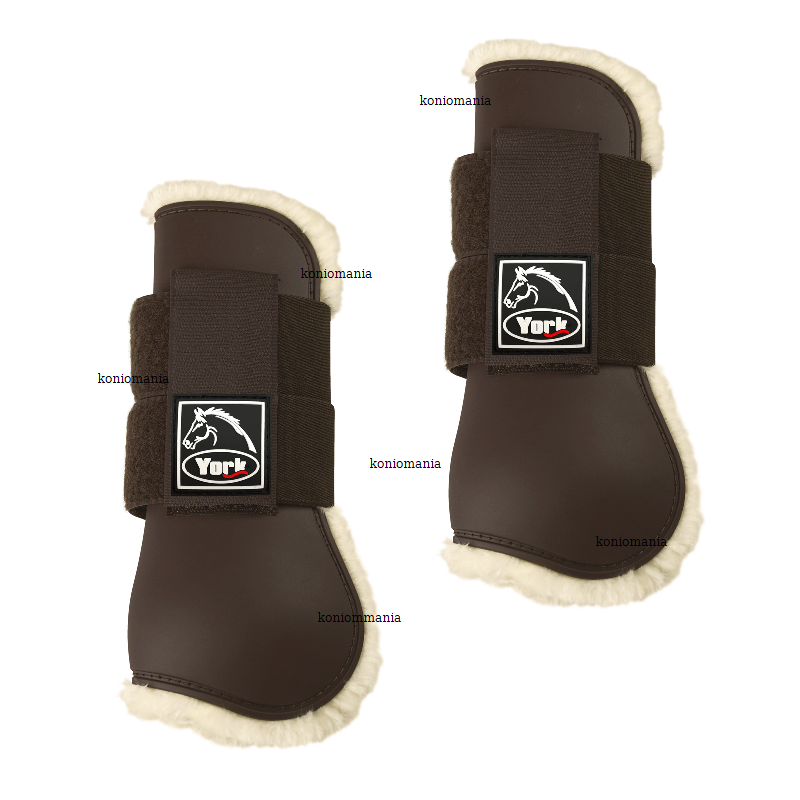 Ochraniacze York Comfort przednie brązowe Full