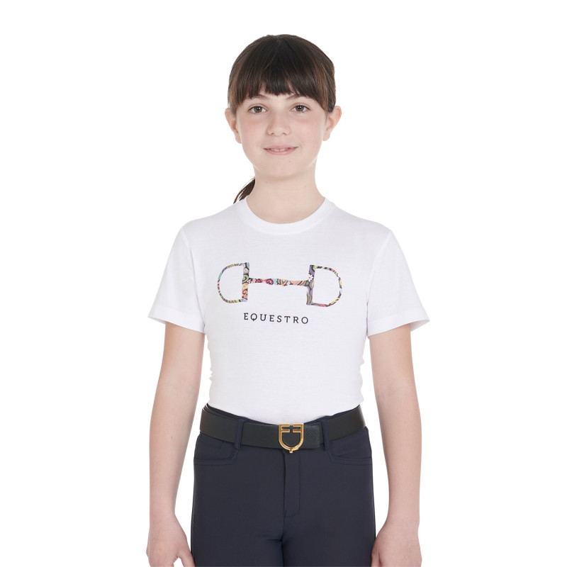 T-Shirt koszulka Equestro biała dziecko 14 lat