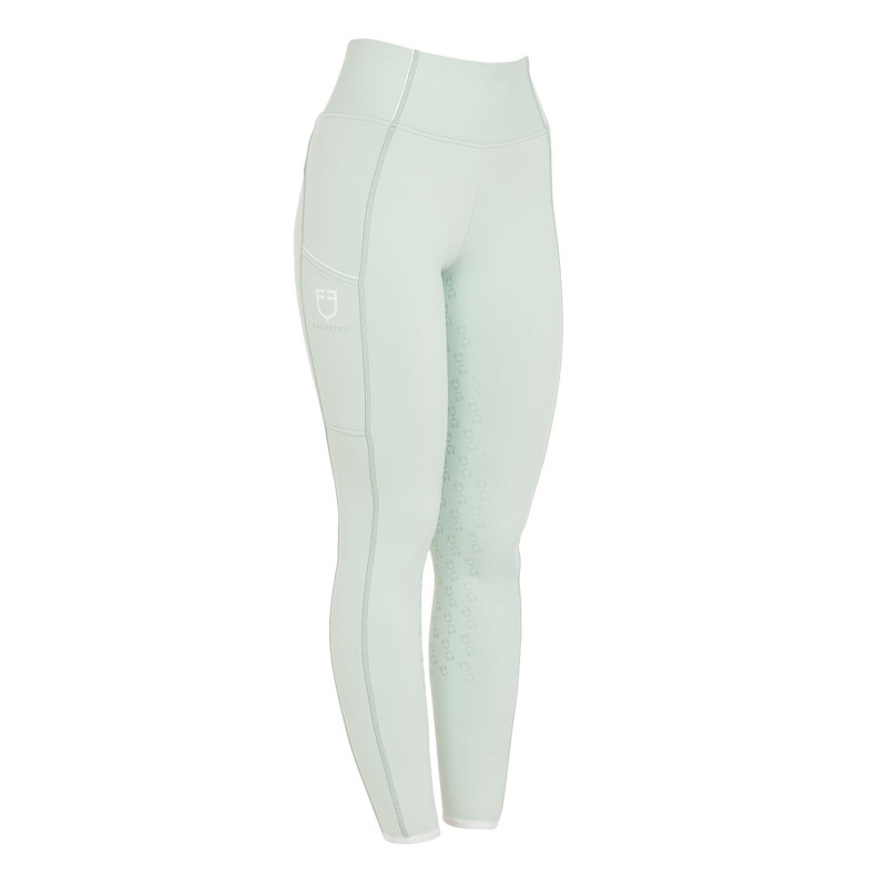 Legginsy EQUESTRO Slim Fit miętowe XL/42