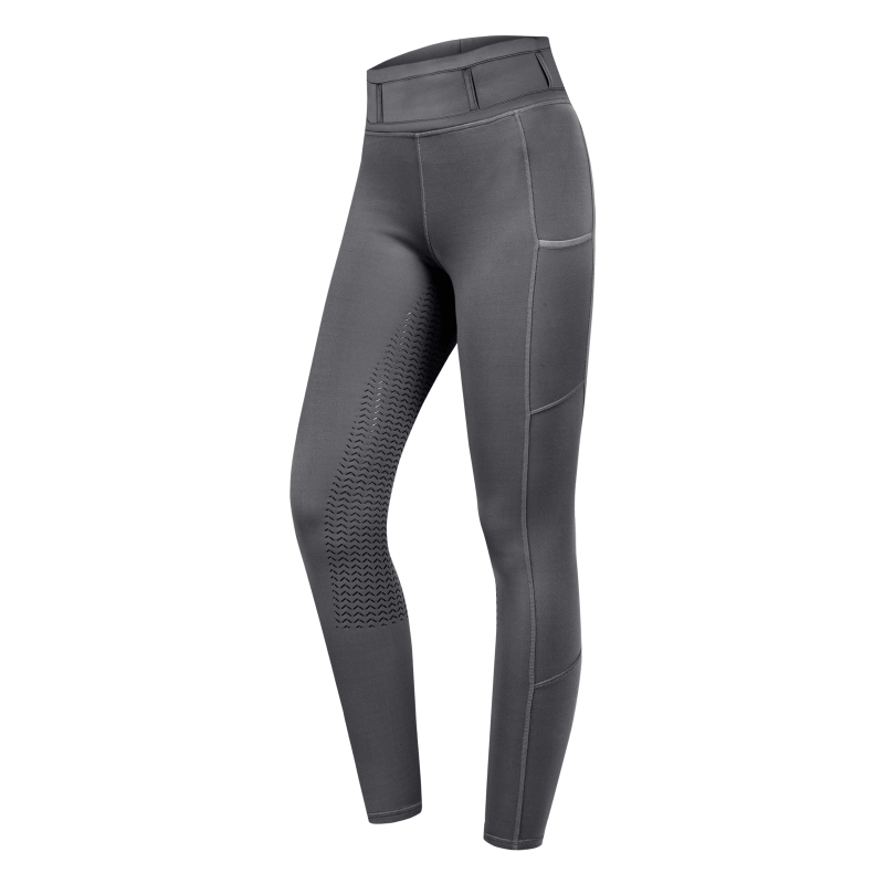 Legginsy damskie ELT Ella Glam, szare/asphalt roz. 36