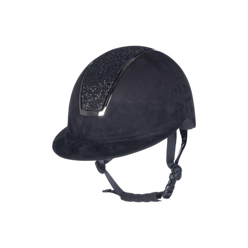 Kask HKM "Lady Shield Sparkle Velours" 58-60 czarny