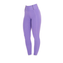 Legginsy EQUESTRO Slim Fit lawendowe młodzieżowe