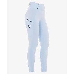 Legginsy EQUESTRO Slim Fit błękit