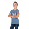 T-shirt dziecięcy HKM "Aymee" błękitny
