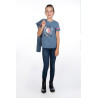 T-shirt dziecięcy HKM "Aymee" błękitny