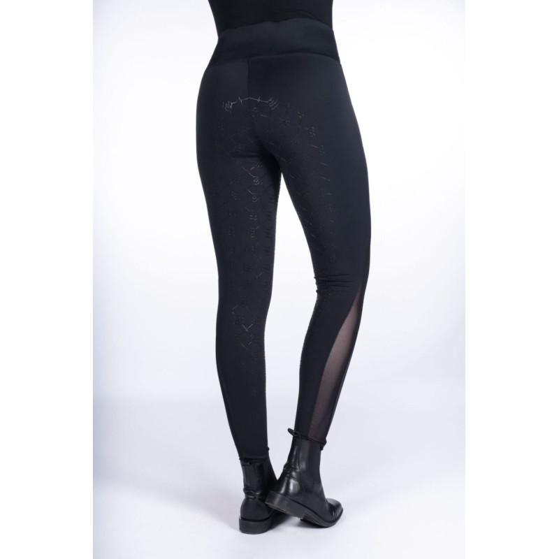Legginsy damskie HKM "Edinburgh Mesh" czarny 44/46