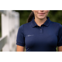 Koszulka jeździecka Polo, damska, granatowy, roz. M, Covalliero