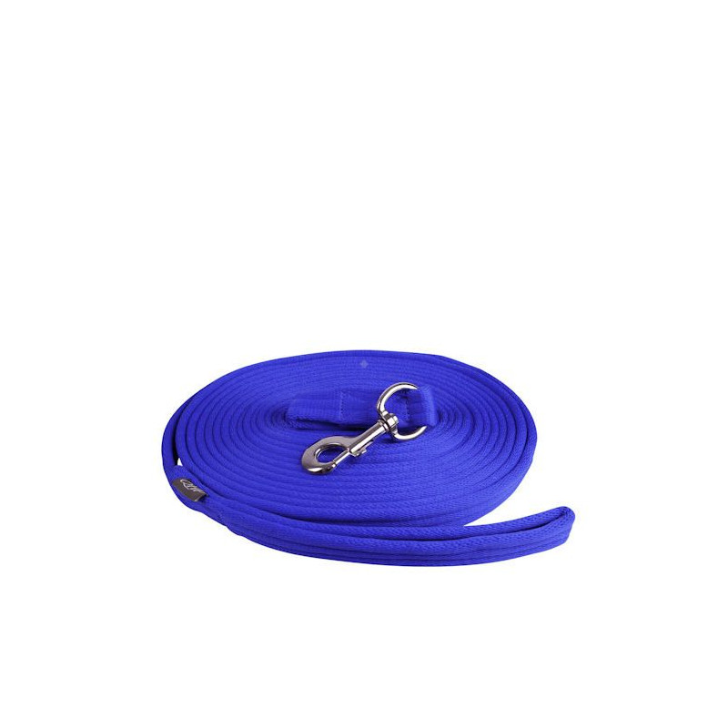 Lonża QHP z miękkiej taśmy Cobalt Blue/Niebieski