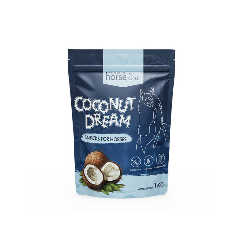 HorseLinePro Coconut Dream - cukierki dla koni 1kg