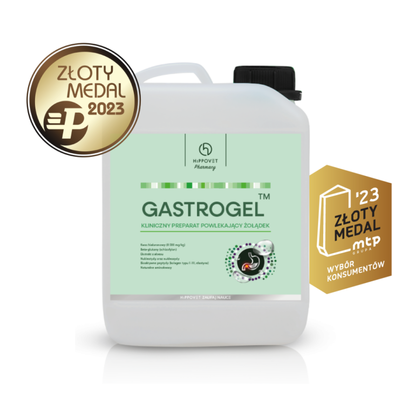 Hippovet Pharmacy GASTROGEL 2,5L – suplement na wrzody w formie żelu