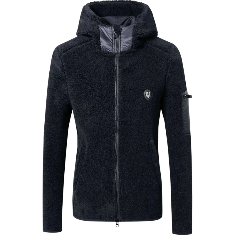 Bluza z kapturem Covalliero ciemny granat