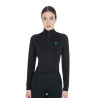 Bluzka treningowa Equestro Slim Fit czarna