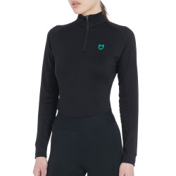 Bluzka treningowa Equestro Slim Fit czarna