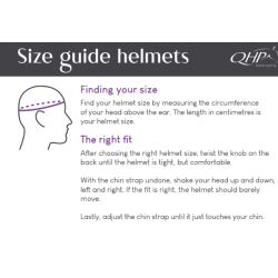 Kask jeździecki Ohio z szerokim daszkiem QHP czarny