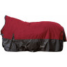 Derka z wysokim kołnierzem Louisville 1680D z polarem HKM czerwony/czarny 125cm