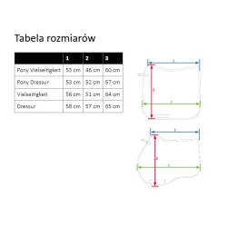 Czaprak Lauria Garrelli "Livigno Sportive" wszechstronny bordo