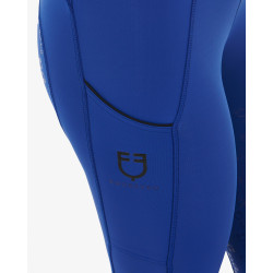 Legginsy EQUESTRO Slim Fit Royal Blue/Niebieski