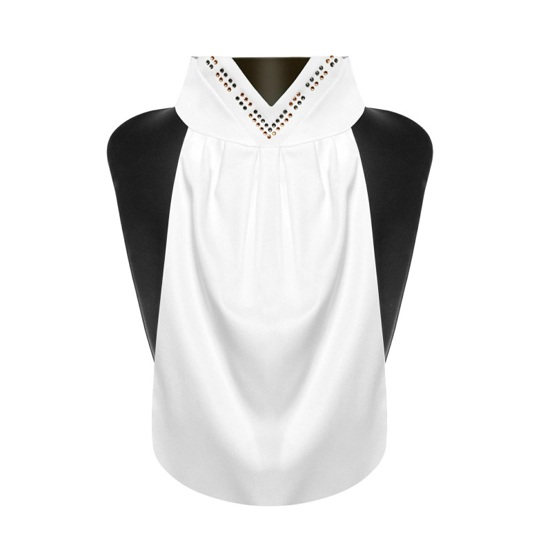 Plastron FP FAVEN VG biało-czarny XS (32-34 cm)