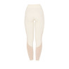 Legginsy EQUESTRO Slim Hybrid antique white - krem letnie