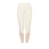 Legginsy EQUESTRO Slim Hybrid antique white - krem letnie