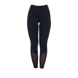Legginsy EQUESTRO Slim Hybrid czarne letnie