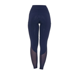 Legginsy EQUESTRO Slim Hybrid granat