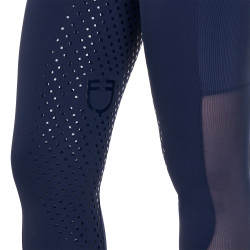 Legginsy EQUESTRO Slim Hybrid granat