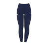 Legginsy EQUESTRO Slim Fit Dekor granat - dziecko