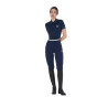 Legginsy EQUESTRO Slim Fit Dekor granat - dziecko