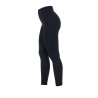 Legginsy EQUESTRO Slim Fit Dekor czarne - dziecko
